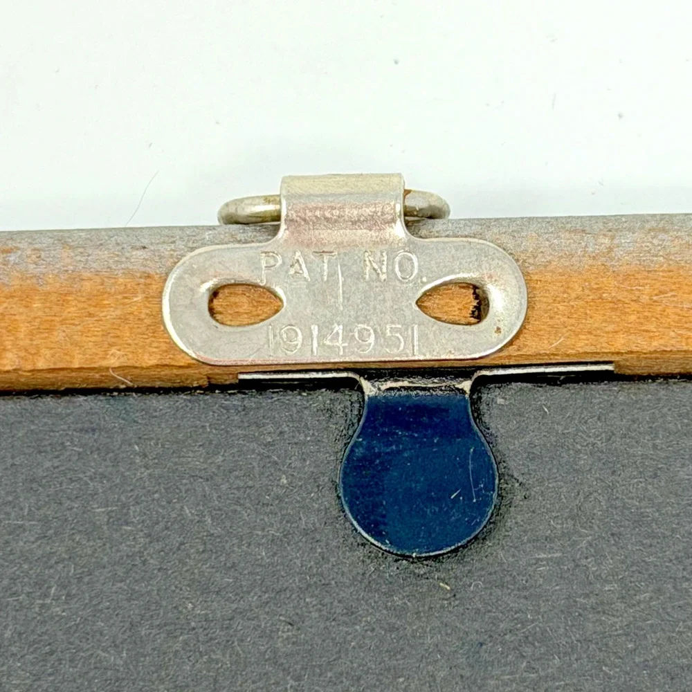 Vintage Wooden Picture Frame Floral Border Trim 6.25 x 4.25 Patented